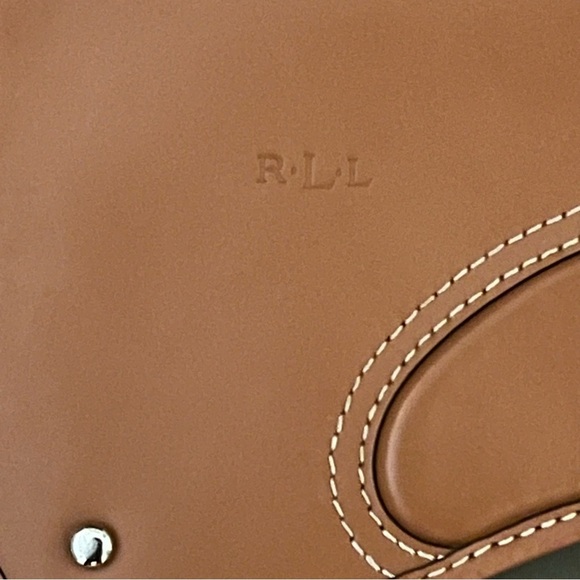 Ralph Lauren RLL Green Top Handel Tote Bag - Picture 4 of 11